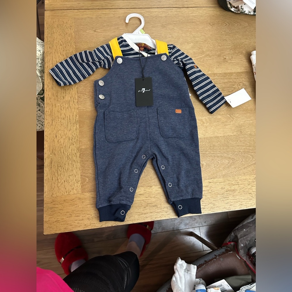 BRAND NEW sevenfor Mankind jumpsuit 0-3 months